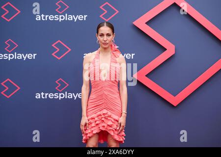 Hiba Abouk partecipa alla fotochiamata per il 5° anniversario di Atresplayer il 3 giugno 2024 a Madrid, Spagna. Foto Stock