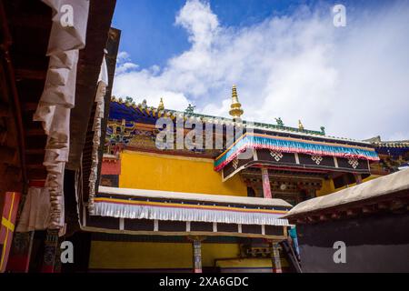 Il Kumbum Stupa nella contea di Gyantse, Tibet, Cina Foto Stock