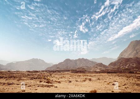 Il famoso Monte Sinai in Egitto in una giornata di sole Foto Stock