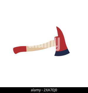 Icona di un pompiere su un vettore bianco piatto Illustrazione Vettoriale