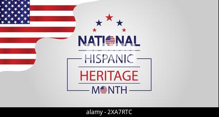 Celebra il National Hispanic Heritage Month Illustrazione Vettoriale