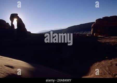 PARCO NAZIONALE DEGLI ARCHI DELLO UTAH degli Stati Uniti d'America delicate arche Foto Stock