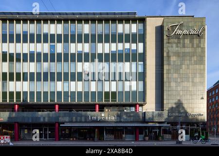 Imperial Hotel, progettato da otto Frankild con Svend Aage Hansen e Jørgen Høj, 1961; Copenaghen, Danimarca Foto Stock