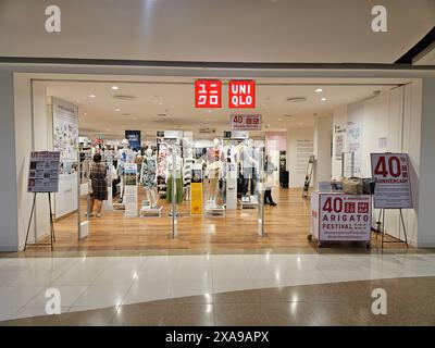 Udon Thani, Tailandia - 05-06-2024: Negozio Uniqlo in Tailandia Foto Stock