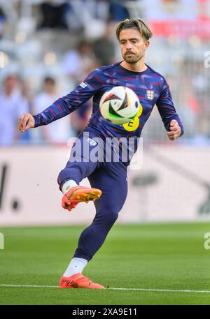 03 giu 2024 - Inghilterra contro Bosnia ed Erzegovina - Internazionale amichevole - St James' Park. Jack Grealish. Foto : Mark Pain / Alamy Live News Foto Stock