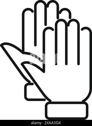 Un paio di mani che applaudono mostrando apprezzamento Illustrazione Vettoriale