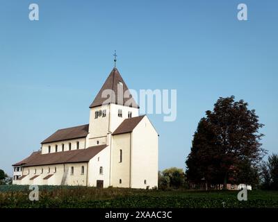 Chiesa di San Giorgio del IX secolo a Oberzell, isola di Reichenau, Germania Foto Stock