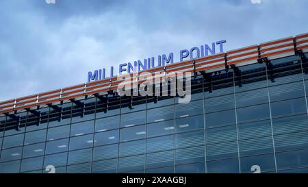 Millennium Point Birmingham e Thinktank Science Museum presso la City University - BIRMINGHAM, REGNO UNITO - 23 MAGGIO 2024 Foto Stock