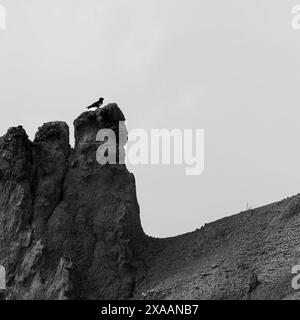 Forma orizzontale in bianco e nero di L Foto Stock