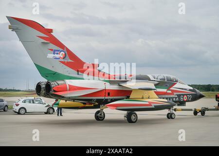 Italia-Aeronautica militare Tornado, ILA 2024, Internationale Luft- und Raumfahrtausstellung Berlin, Schönefeld, Brandeburgo, Deutschland Foto Stock