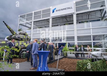 Rüstungskonzern Rheinmetall, Boxer Skyranger 30 ILA 2024, Internationale Luft- und Raumfahrtausstellung Berlin, Schönefeld, Brandeburgo, Deutschland Foto Stock