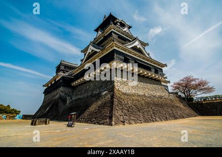 Kumamoto castello Giapponese, Kumamoto, Kyushu, Giappone, Asia Foto Stock