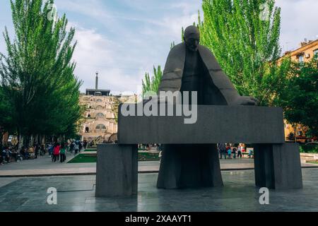 Complesso delle Cascate a Erevan, Armenia (Hayastan), Caucaso, Asia centrale, Asia Foto Stock