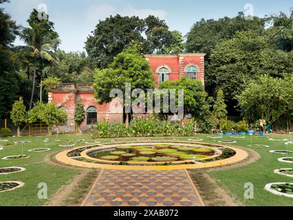 Sezione piante acquatiche, Giardini Botanici, Kolkata, Bengala occidentale, India, Asia Foto Stock