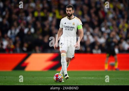 Londra, Regno Unito. Giugno 2024. Nacho del Real Madrid CF in azione durante la finale di UEFA Champions League tra il Borussia Dortmund e il Real Madrid CF. Crediti: Nicolò campo/Alamy Live News Foto Stock