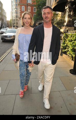 Katherine Ryan e Bobby Koostra alla festa estiva Sky, Nomad London, Bow Street, Covent Garden, mercoledì 05 giugno 2024 a Londra, Inghilterra, Regno Unito. CAP/CAN ©CAN/Capital Pictures Foto Stock