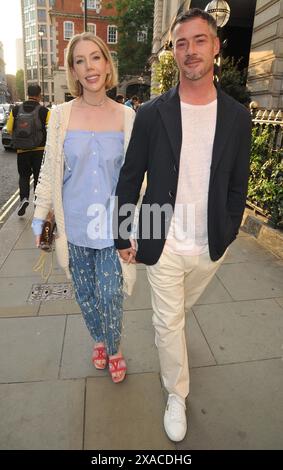 Katherine Ryan e Bobby Koostra alla festa estiva Sky, Nomad London, Bow Street, Covent Garden, mercoledì 05 giugno 2024 a Londra, Inghilterra, Regno Unito. CAP/CAN ©CAN/Capital Pictures Foto Stock