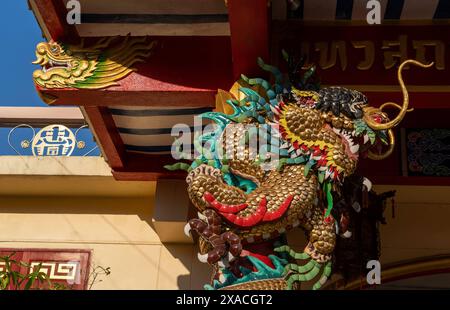 Aspetti dei templi cinesi a Mae Hong Son, Thailandia, Sud-est asiatico, Asia Copyright: JulioxEtchart 1188-1054 Foto Stock