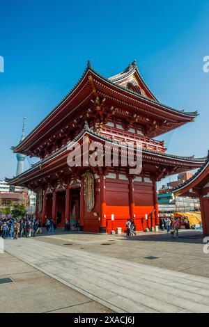 Pagoda nel tempio senso-ji, Asakusa, Tokyo, Honshu, Giappone, Asia Copyright: MichaelxRunkel 1184-11545 Foto Stock