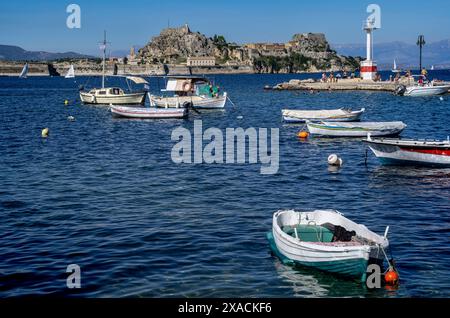 Antica fortezza veneziana, Kerkyra, Corfù, Grecia. Ottobre 2022 Foto Stock