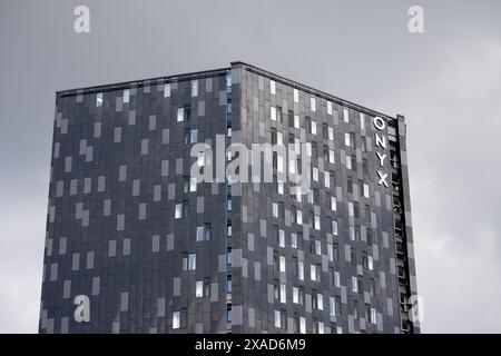 Onyx Student accommodation building, Birmingham, Regno Unito Foto Stock