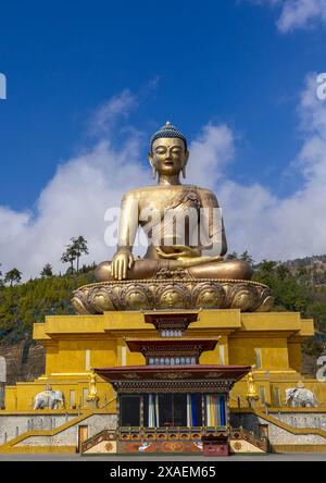 La statua del Buddha Dordenma, Thimphu, Kuenselphodrang, Bhutan Foto Stock