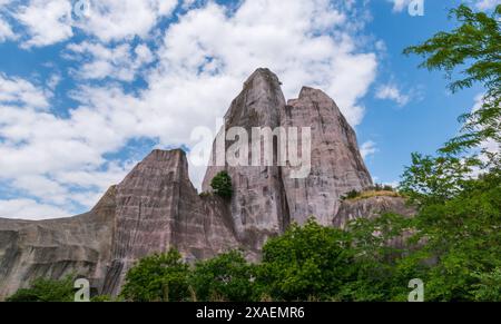 La roccia di Vincennes, Parigi, Francia Foto Stock