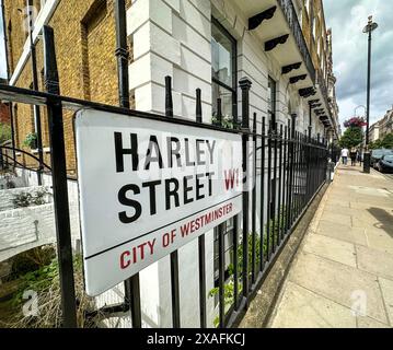 Harley Street, Londra W1 Foto Stock