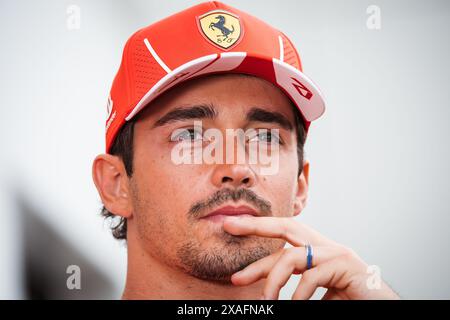 Montreal, Canada. 6 giugno 2024. Charles Leclerc (MON) Ferrari. 06.06.2024. Formula 1 World Championship, Rd 9, Canadian Grand Prix, Montreal, Canada, giornata di preparazione. Il credito fotografico dovrebbe essere: XPB/Alamy Live News. Foto Stock