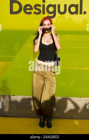 6 giugno 2024, Madrid, Madrid, Spagna: Natalia Lacunza partecipa al photocall della collezione Primavera - Estate 25 di Desigual Fashion Show il 7 giugno 2024 a Barcellona, Spagna (Credit Image: © Jack Abuin/ZUMA Press Wire) SOLO PER USO EDITORIALE! Non per USO commerciale! Foto Stock