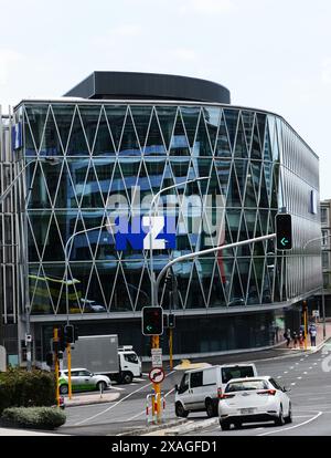 Il moderno edificio del centro NZI ad Auckland, nuova Zelanda. Foto Stock