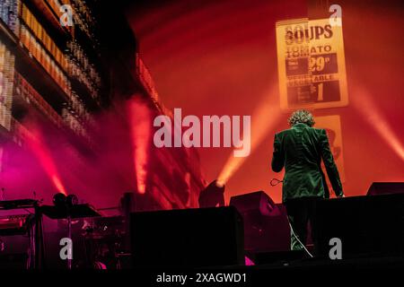 Aarhus, Danimarca. 7 giugno 2024. Gruppo rock britannico Pulp al Northside Music Festival di Aarhus, Danimarca, giovedì 6 giugno 2024 crediti: Ritzau/Alamy Live News Foto Stock