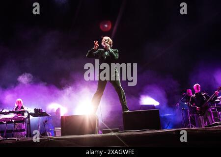 Aarhus, Danimarca. 7 giugno 2024. Gruppo rock britannico Pulp al Northside Music Festival di Aarhus, Danimarca, giovedì 6 giugno 2024 crediti: Ritzau/Alamy Live News Foto Stock