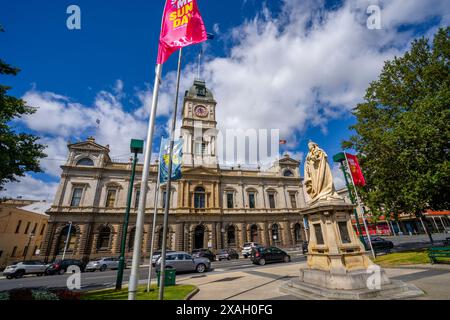 Il Municipio di Ballarat e la Torre dell'Orologio, Ballarat, Victoria Foto Stock