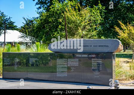 Prisoner of War Memorial, Giardini Botanici, Ballarat, Victoria Foto Stock