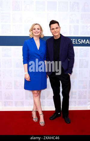 Partito Bertelsmann 2024 - Roter Teppich auf dem Roten Teppich der Bertelsmann Partito 2024 in der Bertelsmann-RepraÌˆsentanz AM 06.06.2024 a Berlino. *** Partito Bertelsmann 2024 tappeto rosso sul tappeto rosso del Partito Bertelsmann 2024 al Bertelsmann Repraˆsentanz il 06 06 2024 a Berlino Copyright: XEventpressxKochanx Foto Stock