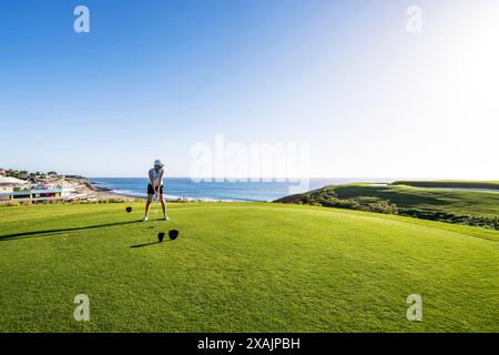 Golfista in lacrime, GC Meloneras, Gran Canaria, Spagna, Europa Foto Stock