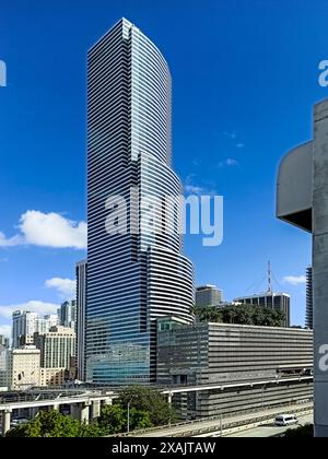 Miami Tower, Downtown Miami, Florida, Stati Uniti Foto Stock