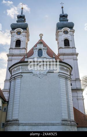 Europa, Germania, Baden-Württemberg, Svevia Alb, Zwiefalten, Zwiefalten Minster Foto Stock