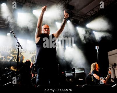 Solvesborg, Svezia, 7 giugno 2024 Rockklassiker Allstar si esibisce al Sweden Rock Festival. Blaze Bayley, ex cantante degli Iron Maiden crediti: PEO Mšller/Alamy Live News Foto Stock