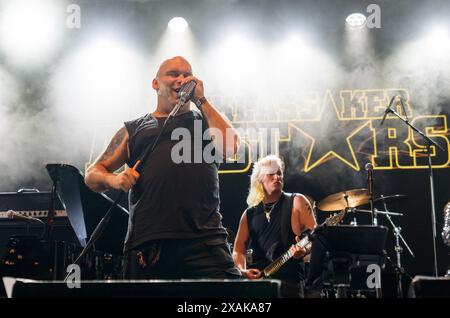 Solvesborg, Svezia, 7 giugno 2024 Rockklassiker Allstar si esibisce al Sweden Rock Festival. Blaze Bayley, ex cantante degli Iron Maiden crediti: PEO Mšller/Alamy Live News Foto Stock