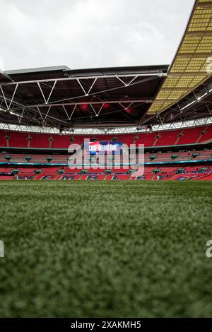 Londra, Regno Unito. 7 giugno 2024. Londra, Inghilterra, 07 giugno 2024: Stadio prima dell'amichevole internazionale tra Inghilterra e Islanda al Wembley Stadium di Londra, Inghilterra. (Pedro Porru/SPP) credito: SPP Sport Press Photo. /Alamy Live News Foto Stock