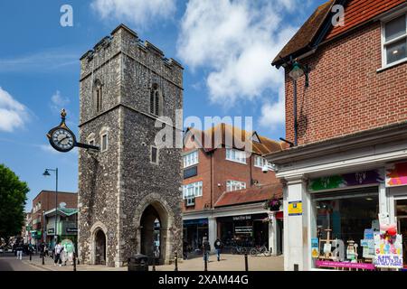 St George's Tower a Canterbury, Kent, Inghilterra. Foto Stock