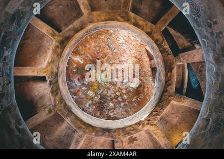 Soffitto della torre di guardia Desert View, Grand Canyon National Park, Arizona, Stati Uniti Foto Stock