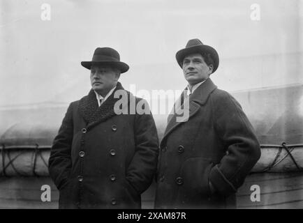 Carl Jorn e Adam Didur, tra c1910 e c1915. Foto Stock