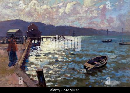 Wellington Harbour, 1894. Foto Stock