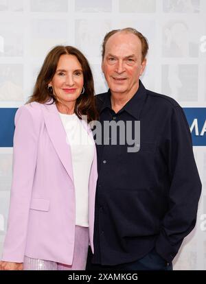 Christiane und Herbert Knaup bei der Bertelsmann Sommerparty in der Bertelsmann Repräsentanz Berlin. *** Christiane e Herbert Knaup al Bertelsmann Summer Party presso l'Ufficio di rappresentanza Bertelsmann di Berlino Foto Stock