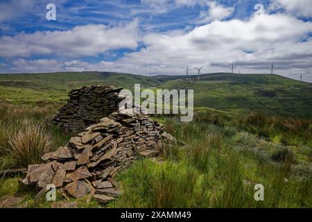 Scout Moor attraverso il Dearden Clough Foto Stock