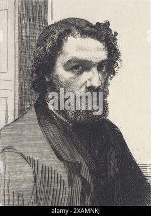 Ritratto di Alphonse Legros, 1861. Foto Stock