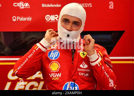 Montreal, Canada. 7 giugno 2024. Charles Leclerc (MON) Ferrari. 07.06.2024. Formula 1 World Championship, Rd 9, Canadian Grand Prix, Montreal, Canada, giornata di pratica. Il credito fotografico dovrebbe essere: XPB/Alamy Live News. Foto Stock